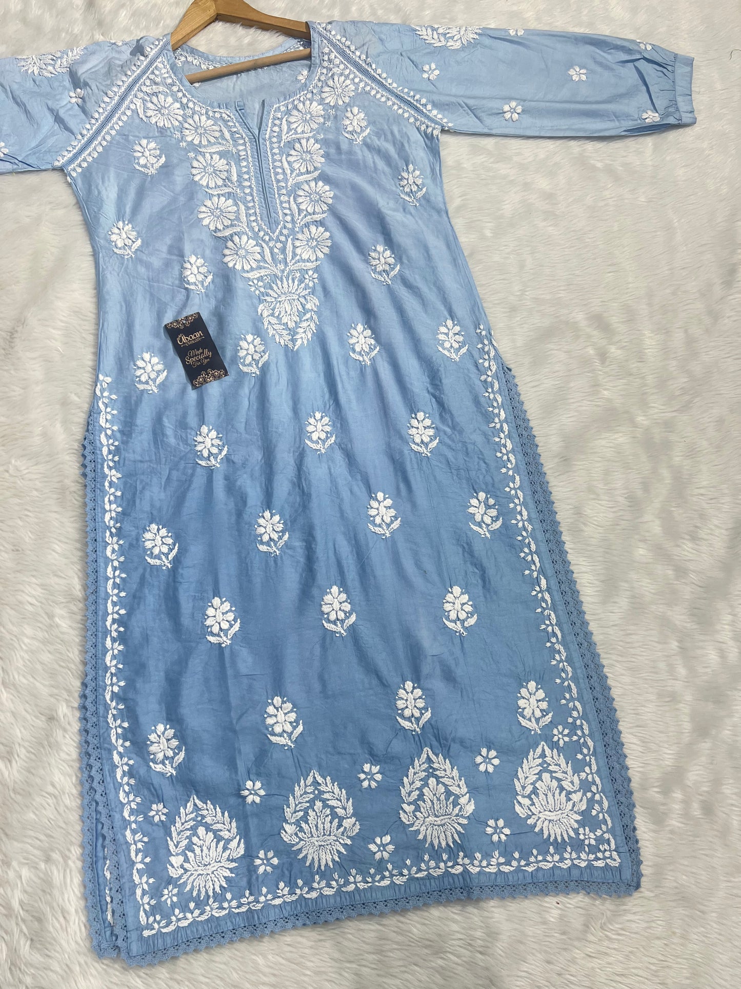 Premium Chanderi Handwork Kurti